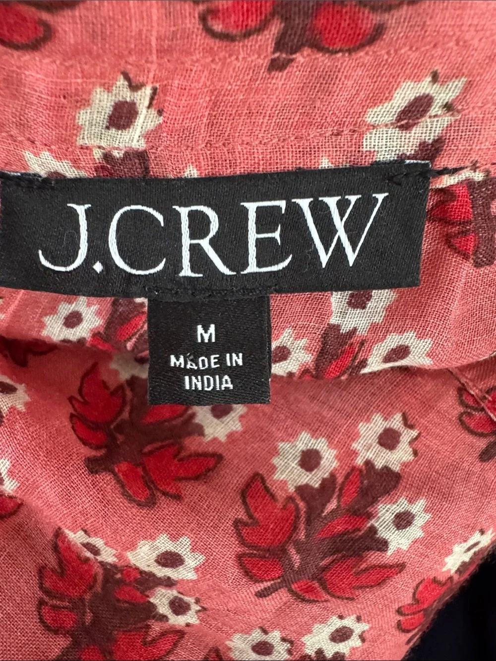 NEW J Crew Cabana mini dress in block-print ramie Size M